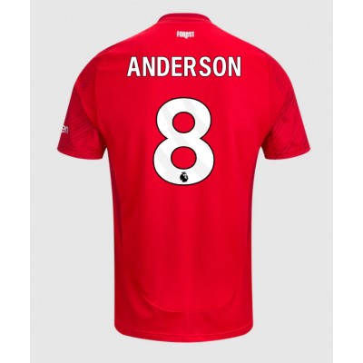 Moški Nogometni dresi Nottingham Forest Elliot Anderson #8 Domači 2024-25 Kratek Rokav Moški Nogometni dresi Nottingham Forest Elliot Anderson #8 Domači 2024-25 Kratek Rokav